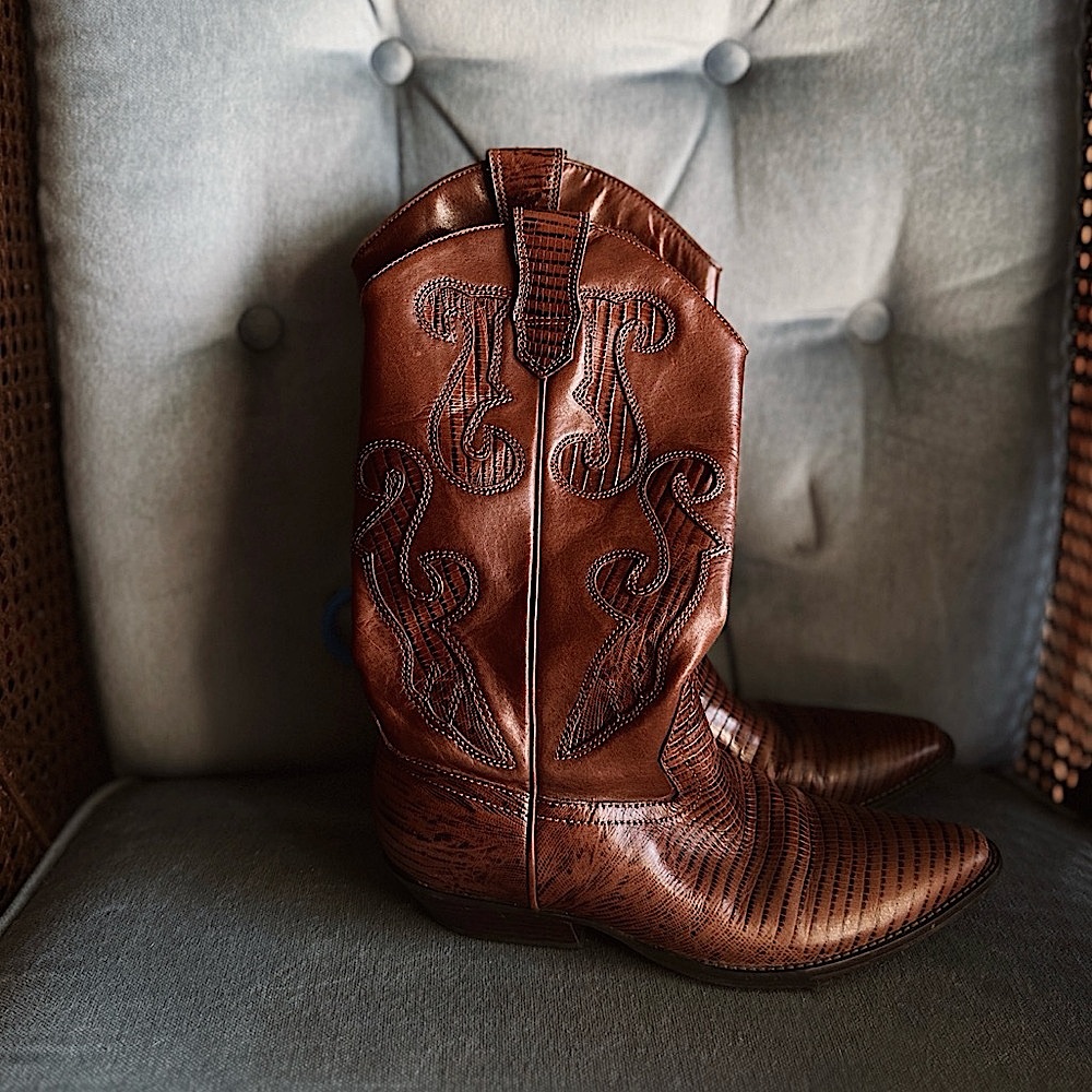 Y2K /Nine West Brown Boots/ Vintage /boho style